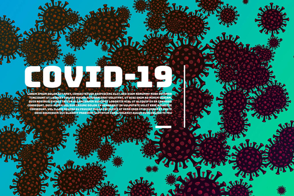 Illustrations concept coronavirus (COVID-19). virus wuhan from china. Vector illustrate. - Vector, Image