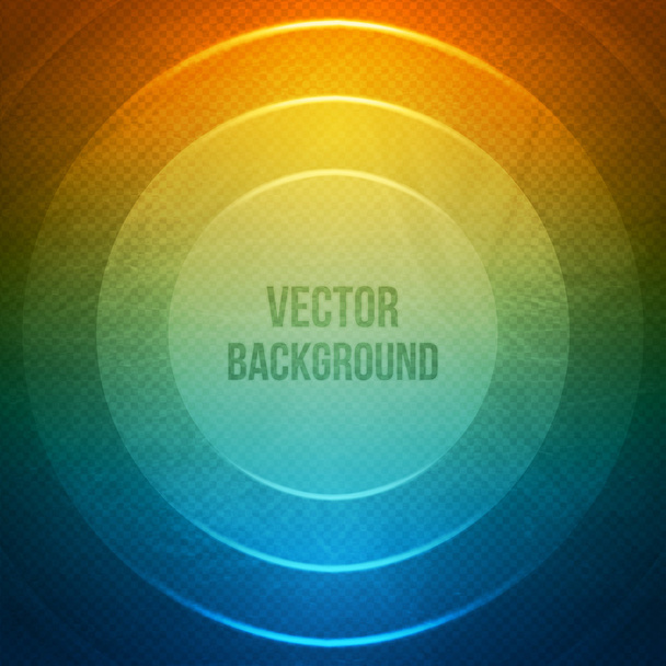 Vector Geometric Background. Grunge background with circles. Retro illustration - ベクター画像