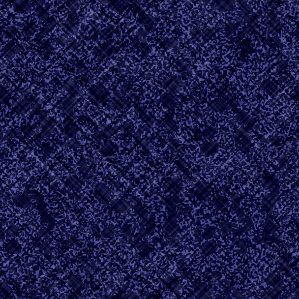 Indigo batik blu tinto tessuto effetto texture sfondo. Senza soluzione di continuità giapponese ripetizione modello campione. Colorante per candeggina a griglia incrociata con friss pittorico. Maschile asiatico fusione tutto kimono tessuto stampa
. - Foto, immagini