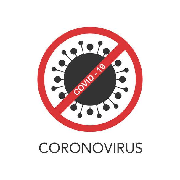 Концепция иллюстраций коронавируса COVID-19. Вирус из Китая. Векторная иллюстрация
 - Вектор,изображение