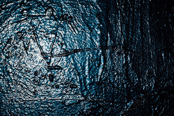 czarny teksturowana ściana w studio tło ściana tekstura - Zdjęcie, obraz