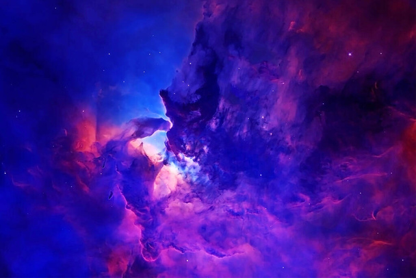 Een prachtig blauw sterrenstelsel in de diepe ruimte. Elementen van dit beeld geleverd door NASA Voor elk doel - Foto, afbeelding