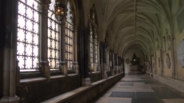 A Westminster apátság belső folyosói, London, Ua - Felvétel, videó