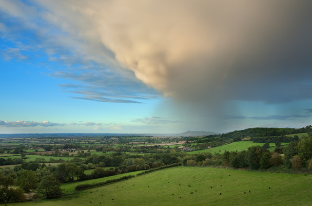 Regen fällt über Gloucestershire - Foto, Bild