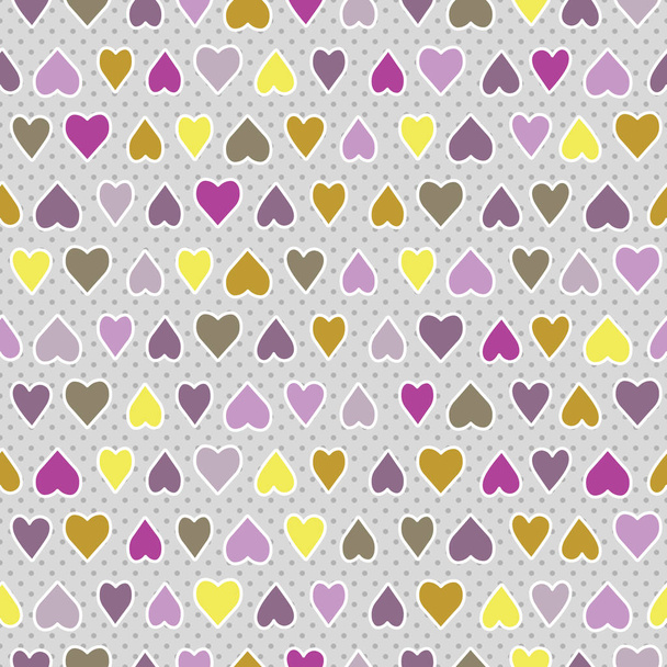 Διάνυσμα αδιάλειπτη μοτίβο με καρδιές του Αγίου Βαλεντίνου - Διάνυσμα, εικόνα