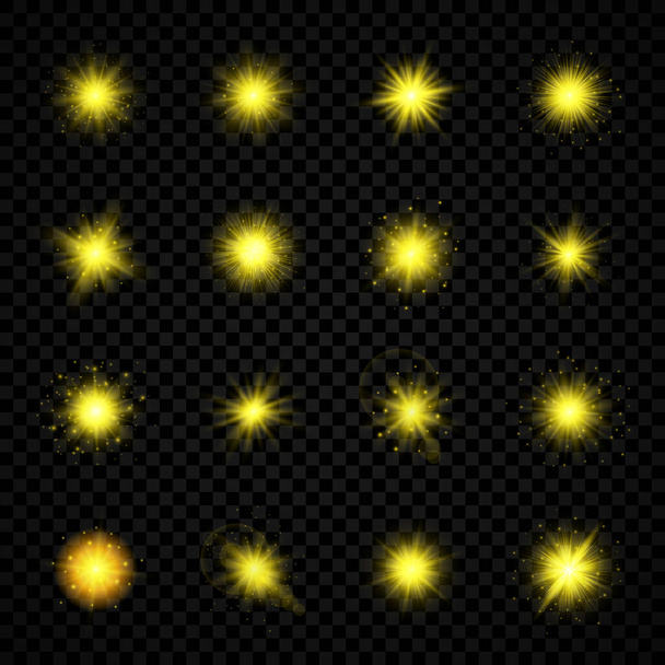 レンズフレアの光効果 - ベクター画像