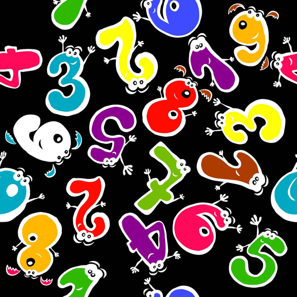 Figuras engraçadas coloridas com olhos e biscoitos. Ilustração vetorial
 - Vetor, Imagem