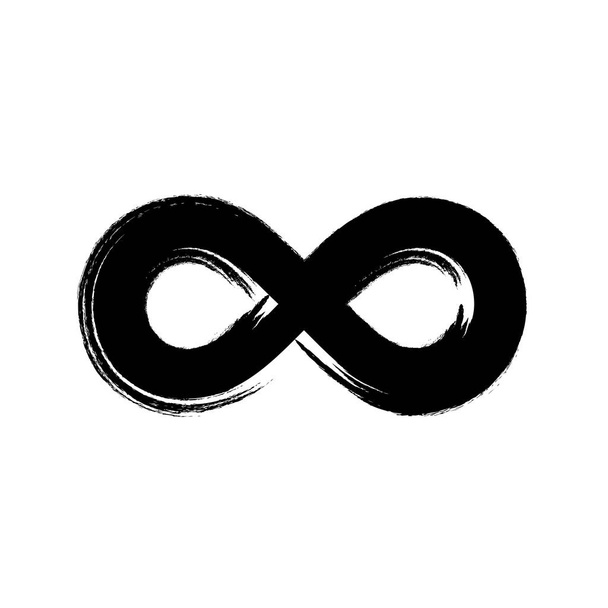 Simbolo infinito creato in stile grunge. Illustrazione vettoriale
. - Vettoriali, immagini