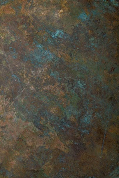 Background image of scratched antique copper vessel surface texture - Fotó, kép