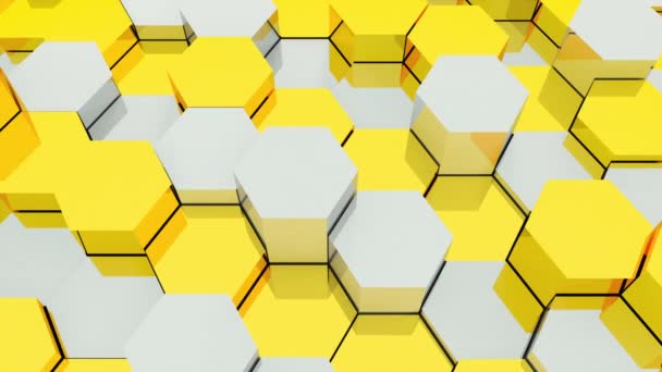 3d renderöinti hunajakennon tausta. Tietokone luotu abstrakti muotoilu
. - Materiaali, video