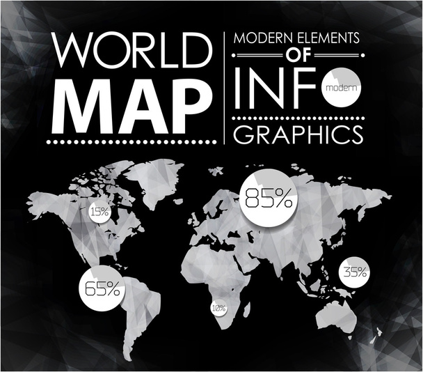 Modern elements of info graphics - Vektör, Görsel