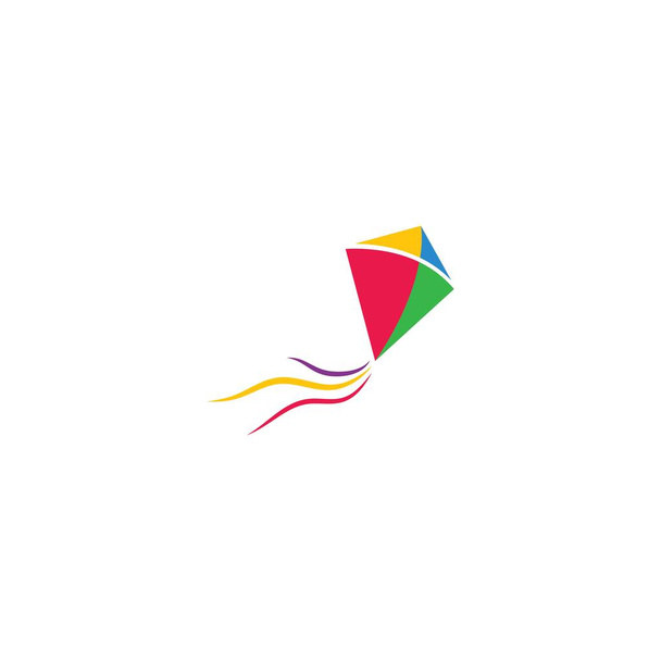 Vliegerillustratie logo vector ontwerp - Vector, afbeelding