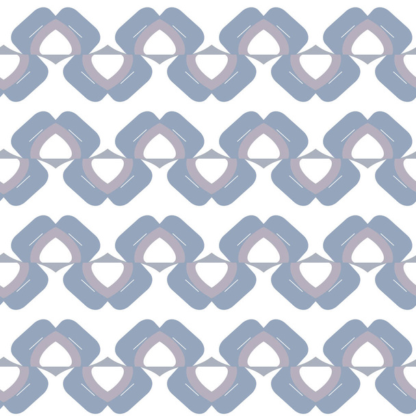 seamless geometric ornamental pattern, abstract illusion background - Vetor, Imagem