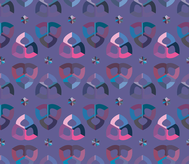 現代の幾何学的ベクトル設計シームレスなパターン図 - ベクター画像