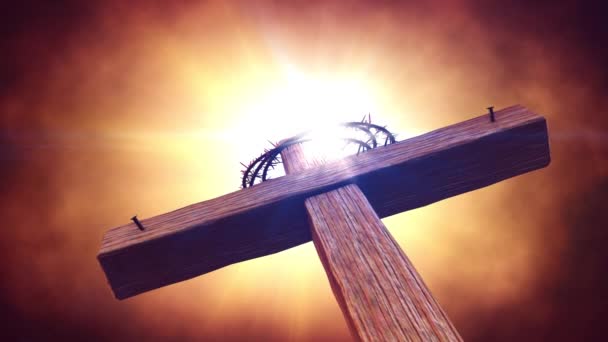 Jezus zmartwychwstał Kalwarii wzgórzu Chrystus został ukrzyżowany Wielkanoc Golgota Kamień namaszczenia Jezusa Grób - Materiał filmowy, wideo