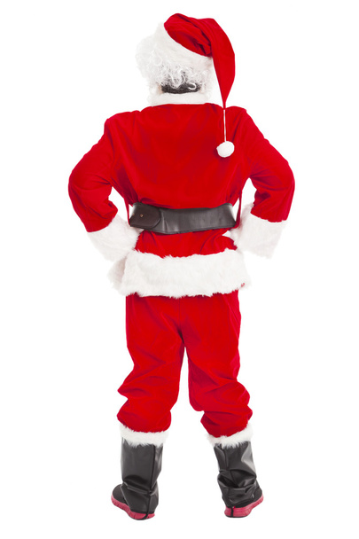 merry Christmas Santa Claus standing and back view - Foto, Imagem