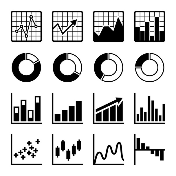 Wirtschaftsinfografik-Symbole - Vektor, Bild