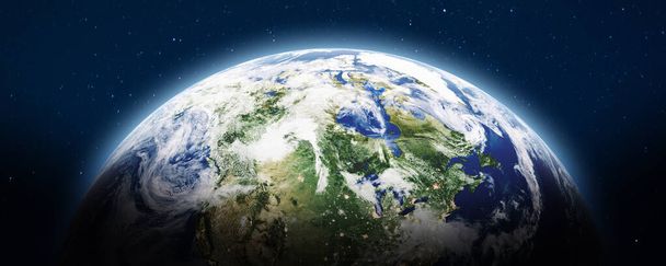 Планета Земля панорамная
 - Фото, изображение