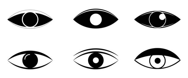 Augensymbole. Menschliche Augen. - Vektor, Bild