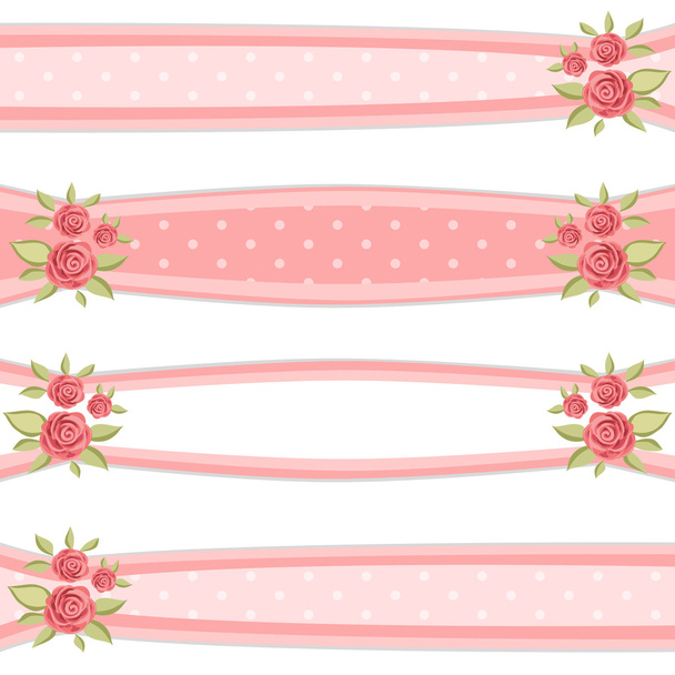 Vintage ribbons 1 - Vecteur, image