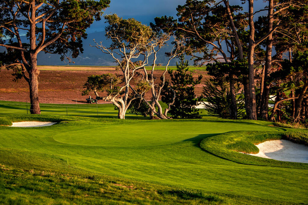 Pebble Beach golf sahası, Monterey, Kaliforniya, ABD - Fotoğraf, Görsel