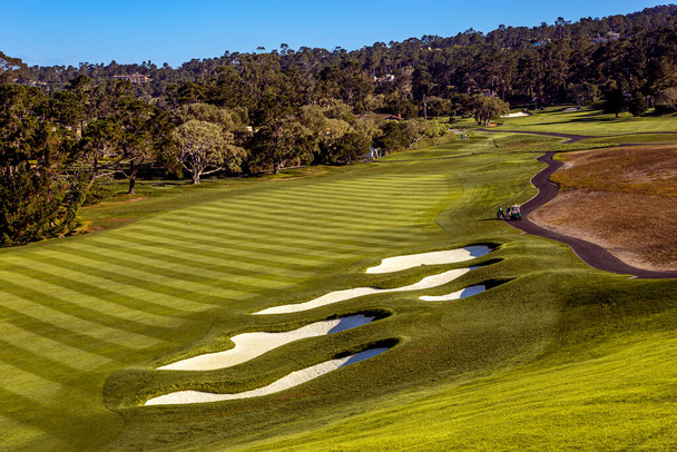 Terrain de golf Pebble Beach, Monterey, Californie, États-Unis
 - Photo, image