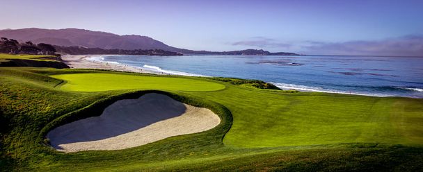Παραλία με βότσαλα, γκολφ, Monterey, Καλιφόρνια, ΗΠΑ - Φωτογραφία, εικόνα