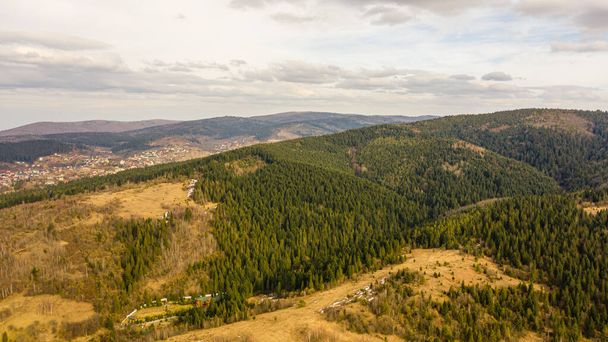 näkymä vuorille ja luonnon Ukrainan Karpaattien ja metsien puita
 - Valokuva, kuva