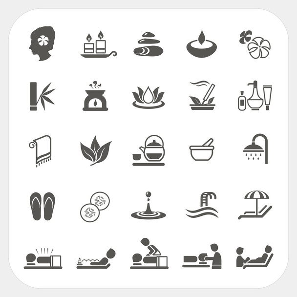Spa icons set - Vector, afbeelding