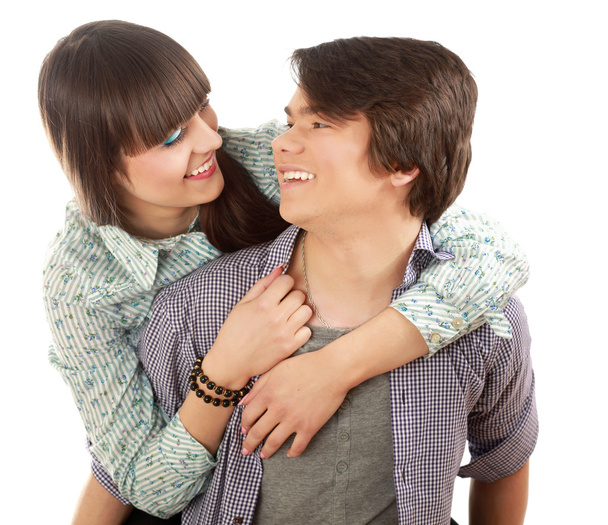 Young happy smiling couple - Photo, Image