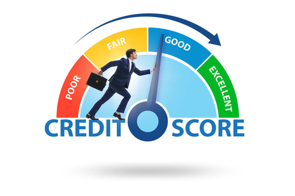 Businessman trying to improve credit score - Photo, Image