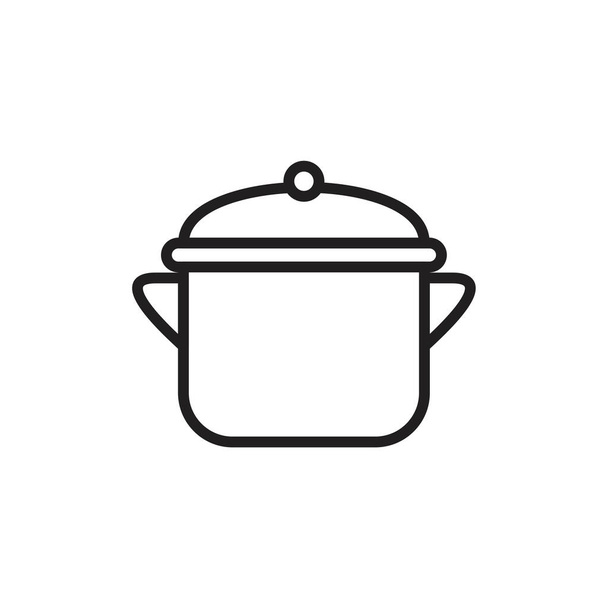 Pot Icon Template schwarze Farbe editierbar. Pot icon symbol Flache Vektorabbildung für Grafik- und Webdesign. - Vektor, Bild