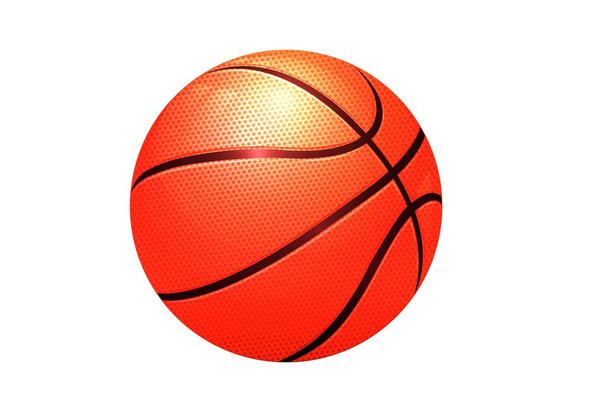 bola de basquete isolado em branco - design ilustração
 - Foto, Imagem