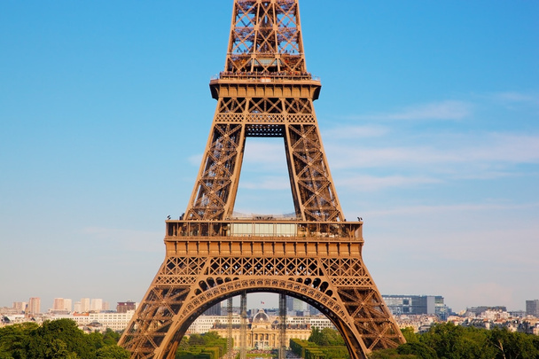 Eiffel tower bölümünde, paris, Fransa - Fotoğraf, Görsel