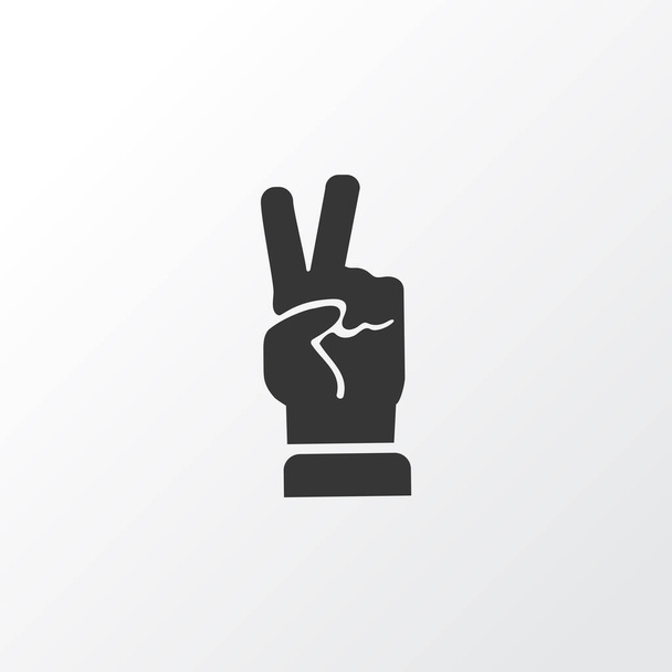 Peace sign icon symbol. Premium quality isolated truce element in trendy style. - Photo, Image