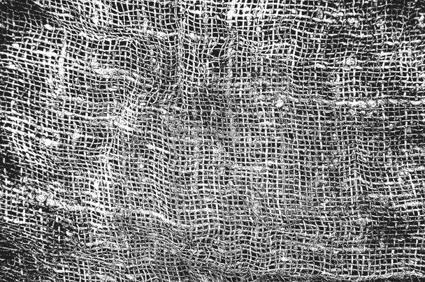 Détresse texture vectorielle grunge de tissu, sac, sac, sac, sac, sac, ensachage, sac. Fond noir et blanc. Illustration SPE 8
 - Vecteur, image