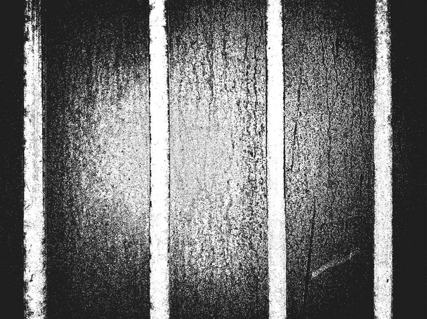 Vészhelyzet régi rozsdás hámozott fém lemez vektor textúra. Eps8 illusztráció. Fekete-fehér grunge háttér. - Vektor, kép