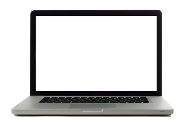 Laptop isolated on white - Photo, Image