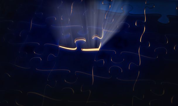 Lichteinstrahlung Puzzle - Foto, Bild