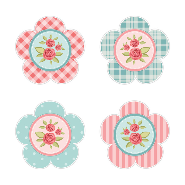 Vintage cupcake toppers 4 - Διάνυσμα, εικόνα