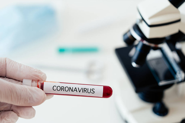 Coronavirus research, conceptual illustration - Photo, Image