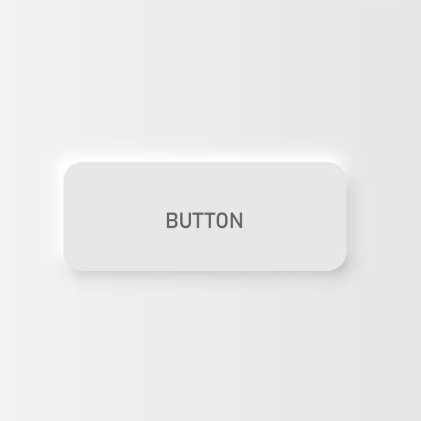 Πολύ υψηλό λεπτομερές λευκό κουμπί διεπαφής χρήστη για ιστοσελίδες και εφαρμογές για κινητά, διανυσματική απεικόνιση - Διάνυσμα, εικόνα