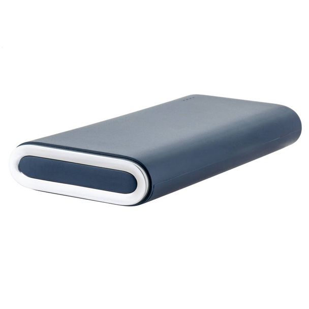 Metall lecteur flash externe Hdd 2,5 ou 3,5 pouces. Couleur bleue sans câble USB sur fond blanc isolé
 - Photo, image