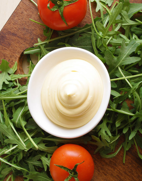 sauce of sour cream mayonnaise - Foto, Imagen