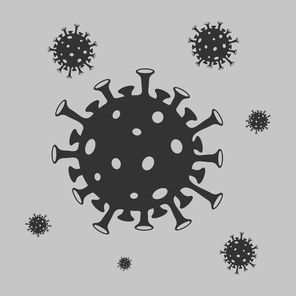 Virus Corona, Covid-19, 2019-nCOV Modello vettoriale Illustrazione Design
 - Vettoriali, immagini