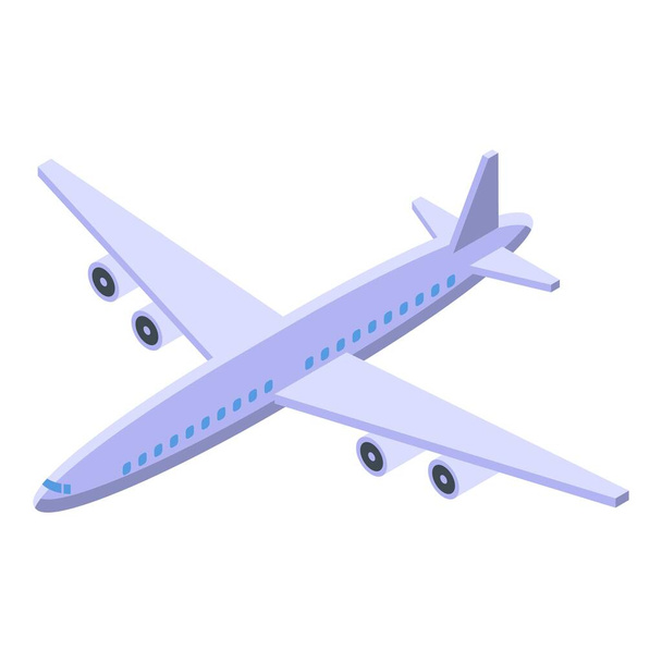 Airplane repair icon, isometric style - Vektor, Bild