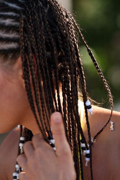 Close-up of the braids - Photo, Image