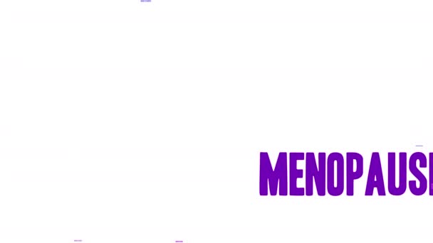 Menopause word cloud on a white background. - Footage, Video