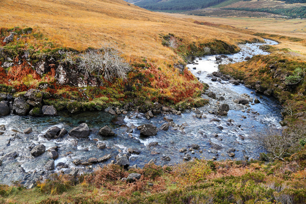 Autumn colours in Cuilin Mountains - Photo, Image