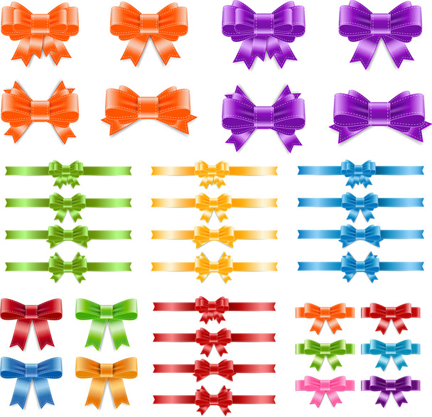 Collection of vector bows - Vektor, Bild